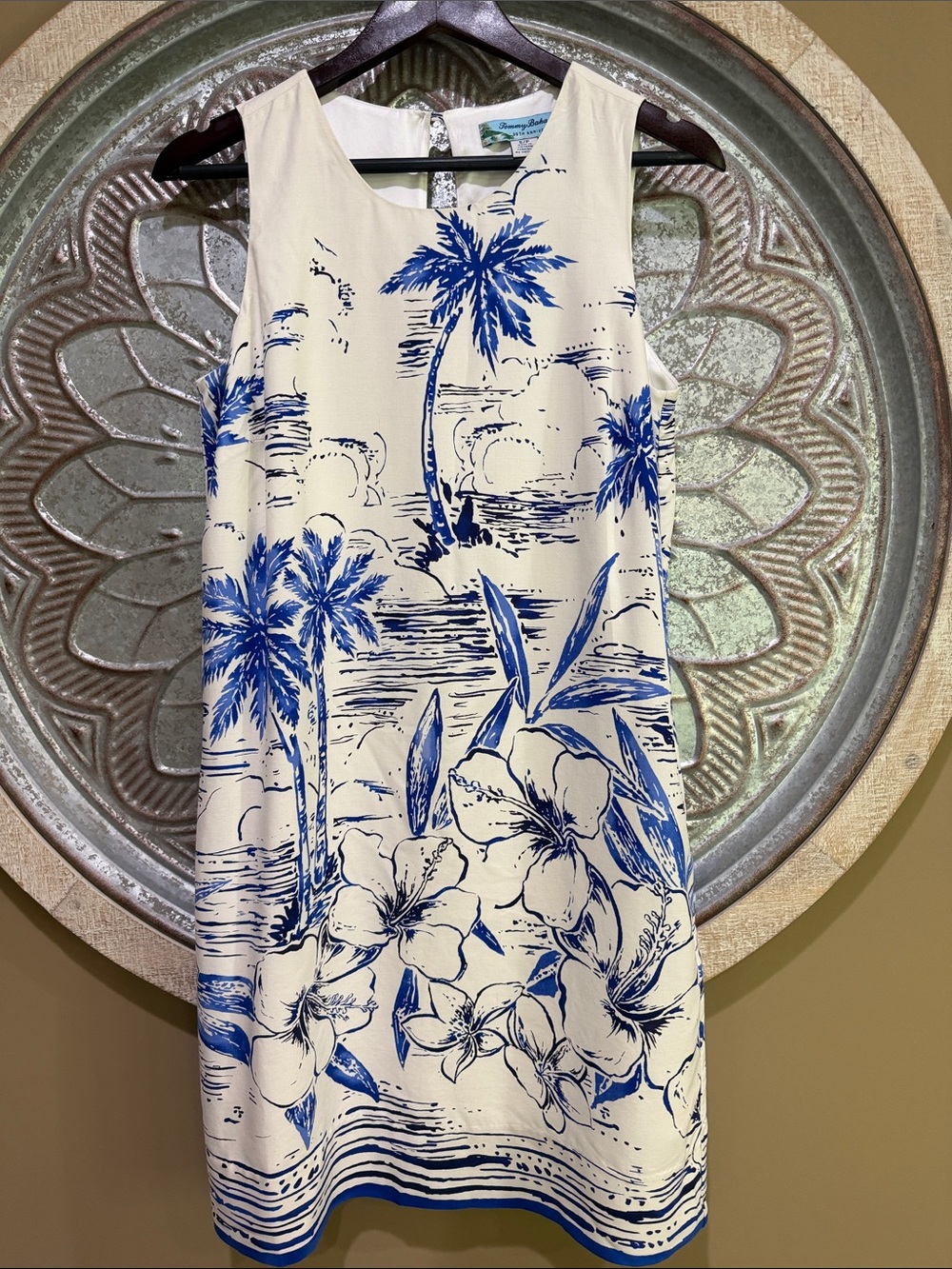 NEW Tommy Bahama 100% Silk 30th Anniversary Tropical Hawaiian Mini Shift Dress